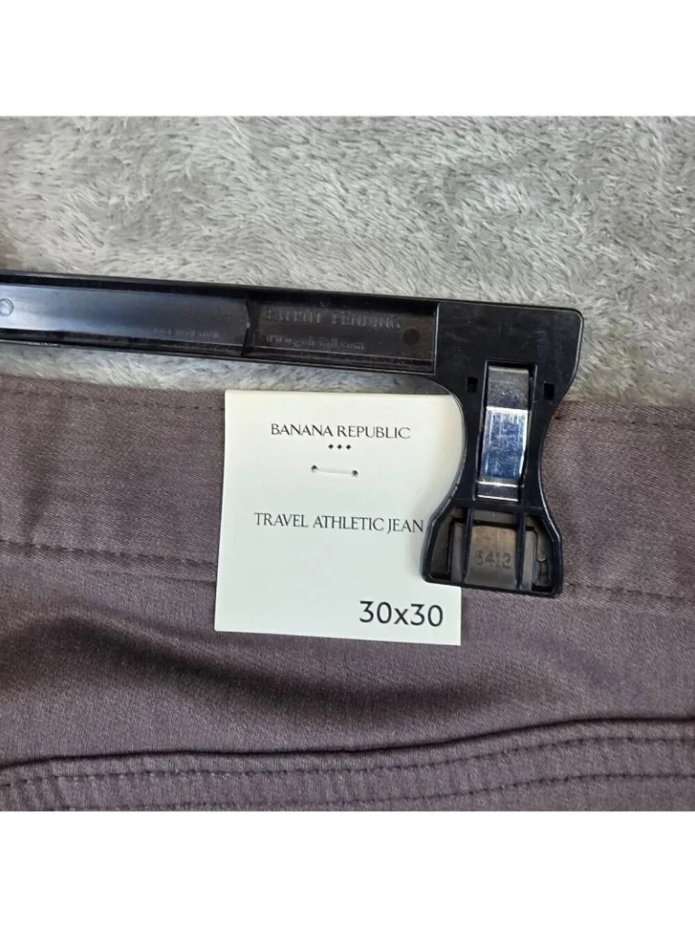 Banana Republic Travel Athletic Jeans Mens 30x30 Brown Stretch Taper Denim